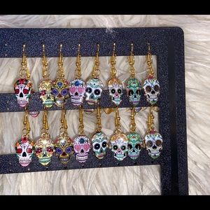 Sugar skull earrings